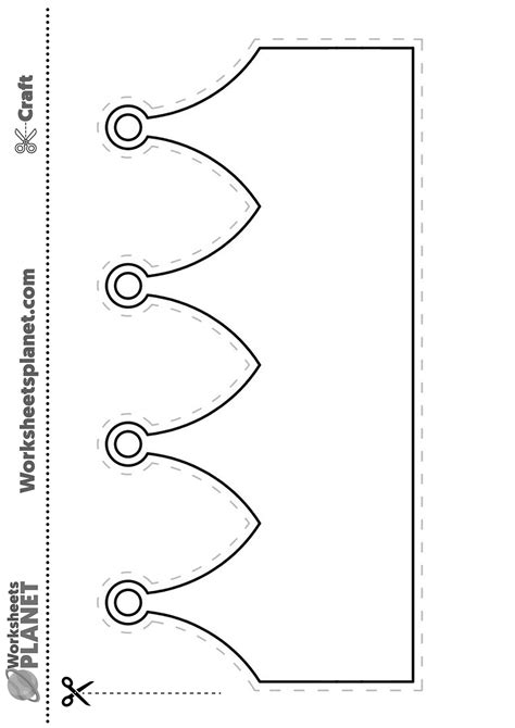 Printable crown patterns for kids