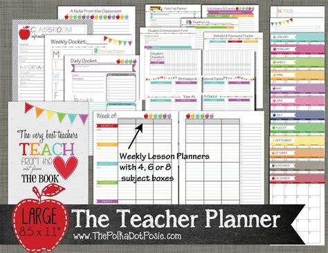 Printable Crush Teacher Planner