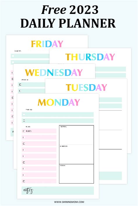 Printable Daily Planners