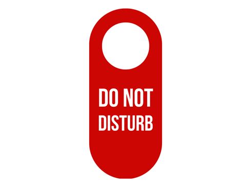 Printable Do Not Disturb Sign for Coworking Space