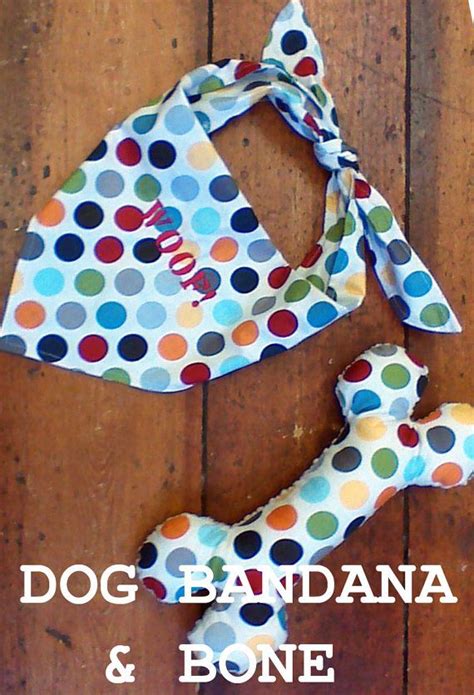 Printable Dog Bandana Patterns Bone