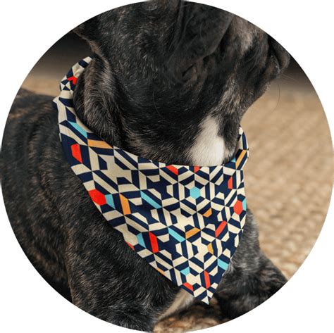 Printable Dog Bandana Patterns Geometric