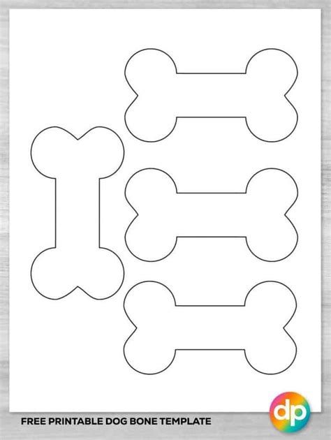 Printable dog bone template benefits