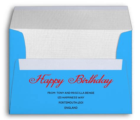 Printable envelope template for birthdays