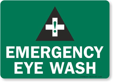 Printable Eyewash Station Sign