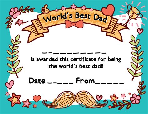 Printable Father's Day awards