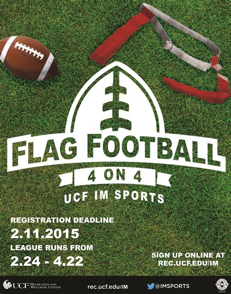 Printable flag football flyer