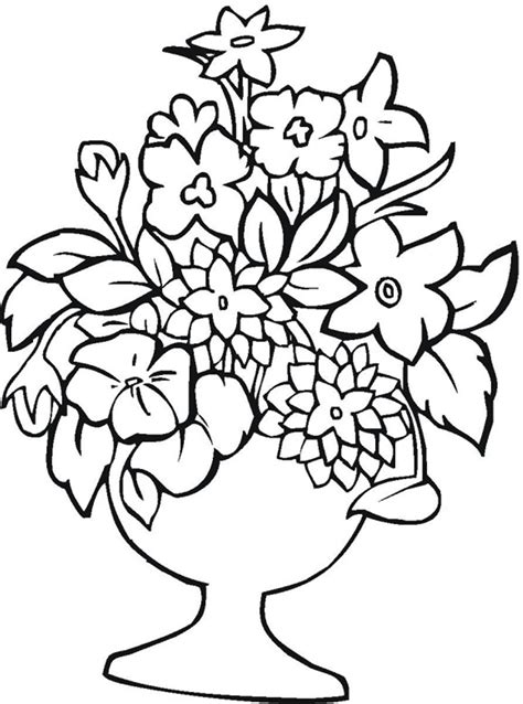 Printable Flower Colouring Pages for Kids