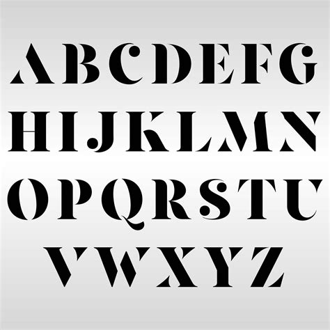 Using printable letter fonts for design