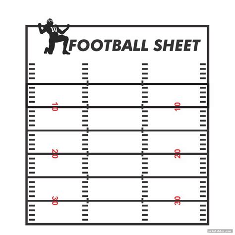 Printable Football Play Templates