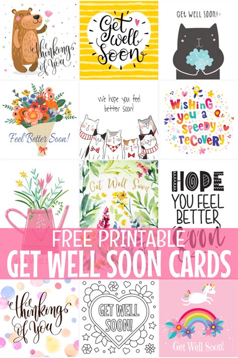 Printable Get Well Tea Card