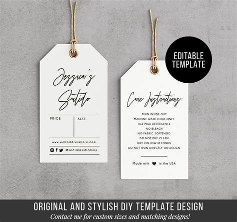 Printable hang tags ideas for gifts