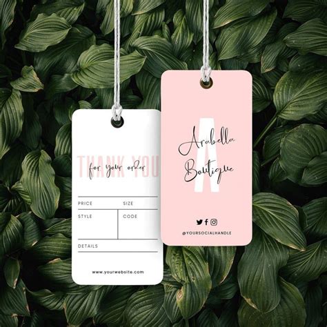 Ideas for using printable hang tags