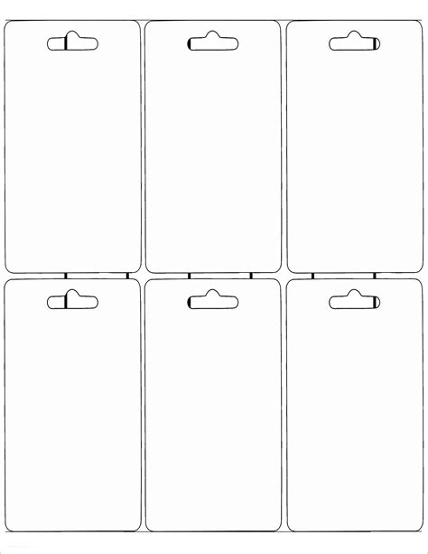 Printable hang tags template