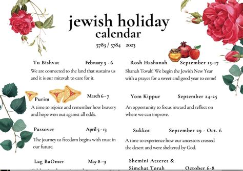 A simple and elegant Hebrew calendar template