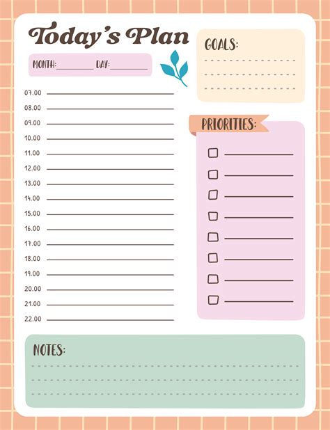 Printable Hourly Day Planners