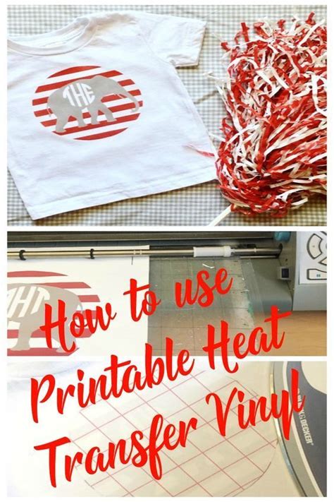 A printable HTV design on a craft project