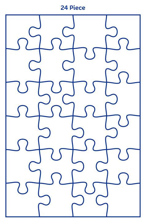 Printable Jigsaw Puzzle Template