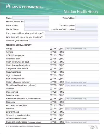 Printable Kaiser Doctor's Note Template 2