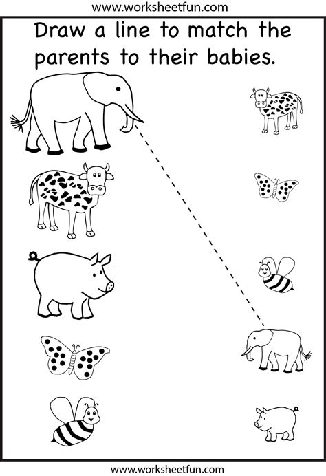 Printable kindergarten worksheets for kids