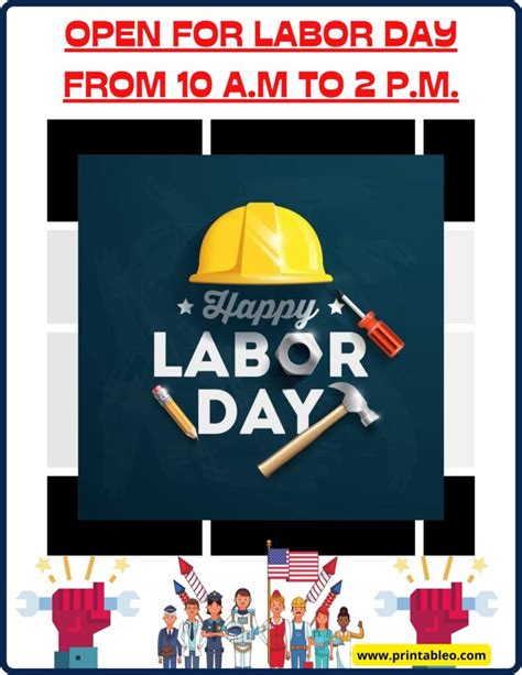 Printable Labor Day Signs