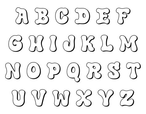 Popular Fonts for Printable Large Letters