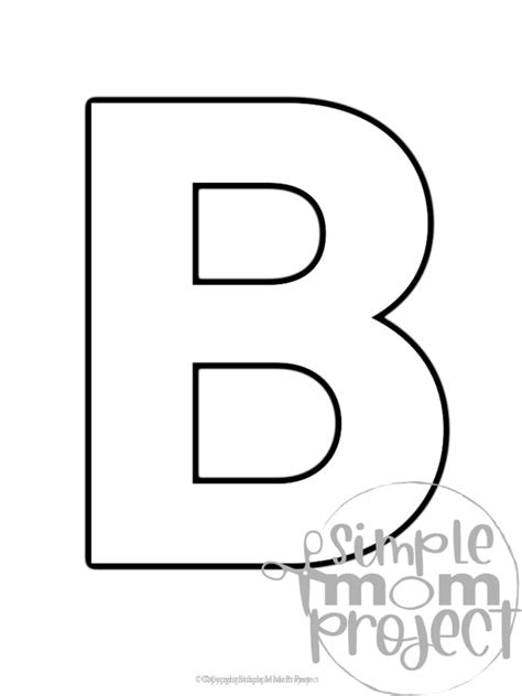 Printable Letter B Template