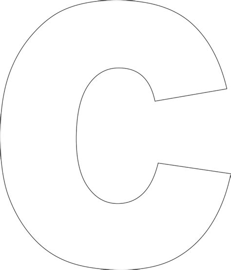 Printable Letter C Template