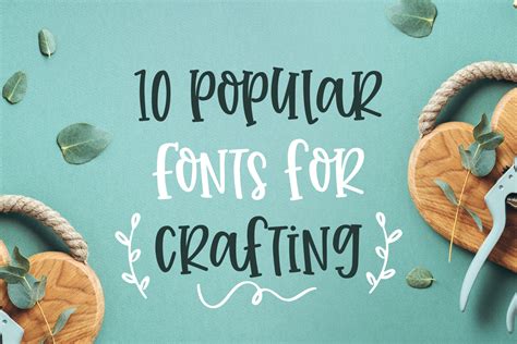 Using printable letter fonts for crafting