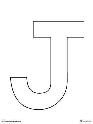 Printable Letter J Template