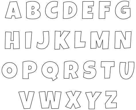 Printable Letter Stencils Templates