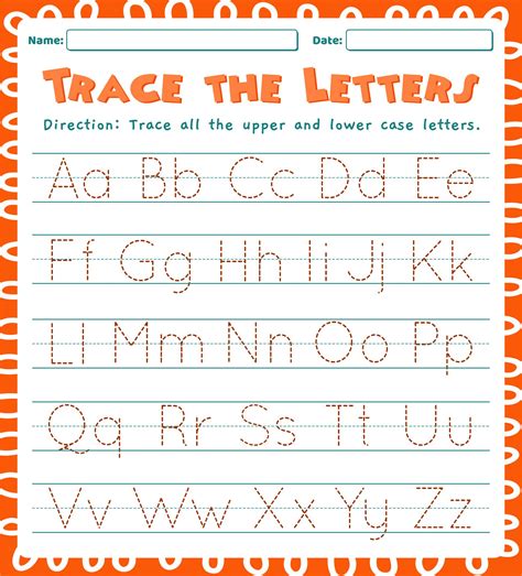 Printable Letter Tracing Templates for Grade 3