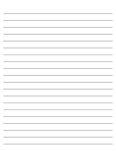 A minimalist printable lined paper design