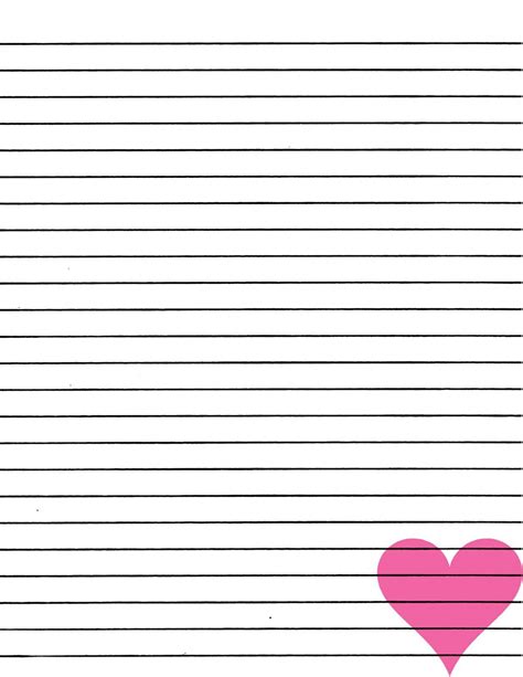 Printable Lined Paper Template