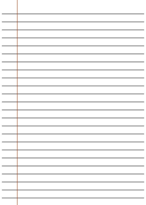 Printable Lined Paper Templates