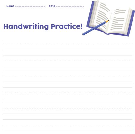 Printable Lined Writing Paper for Adults Template 4