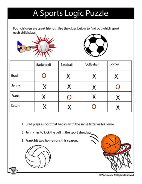 Printable Logic Puzzles for Kids