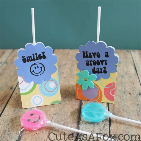 Printable Lollipop Holder Template for Decorations