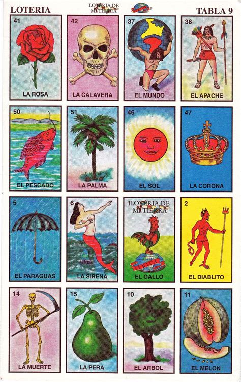 Printable Loteria Cards