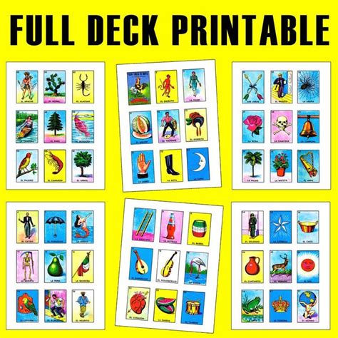 Printable Loteria Cards