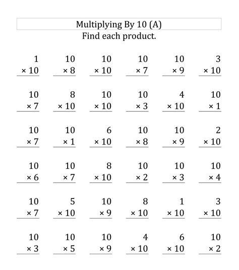 Printable Math Worksheets for 3rd Grade Students