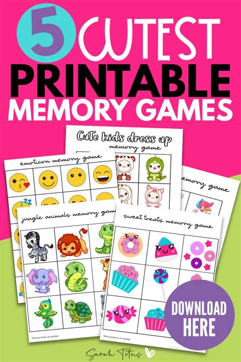 Printable Memory Games for Dementia Patients and Seniors