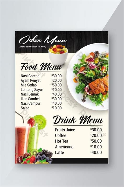 Printable Menu Benefits