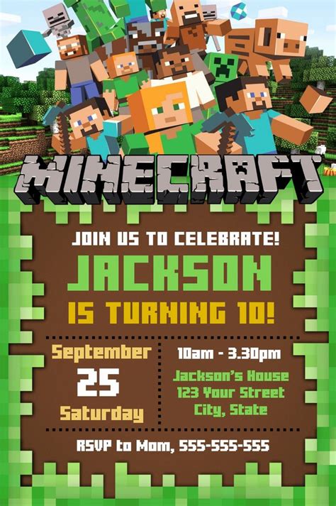 Printable Minecraft Party Invitation FAQs