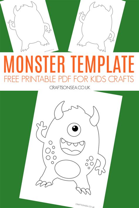 Printable monster template ideas