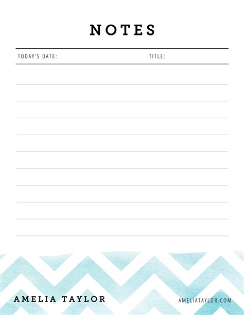 Printable Notepads