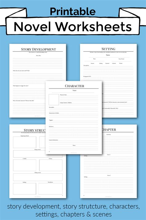 Printable Novel Template