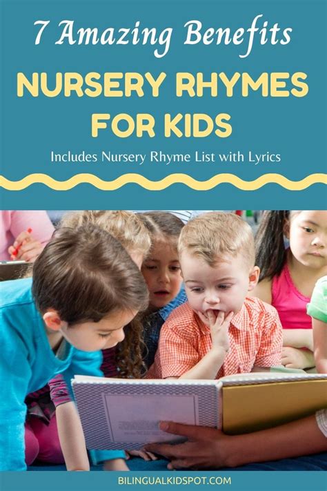 Benefits of Printable Nursery Rhyme Lyrics