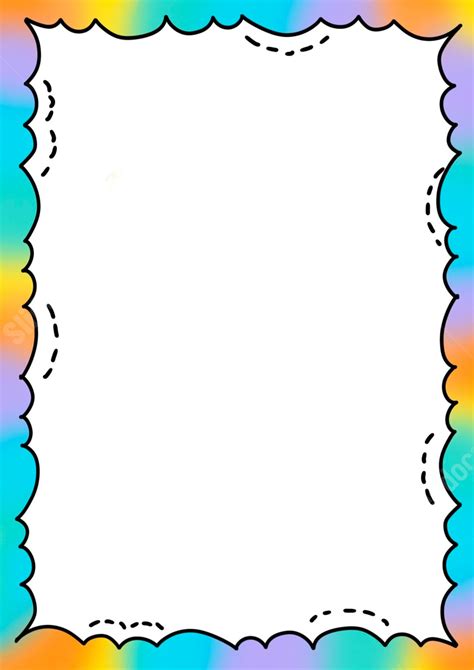 Printable page borders for kids' crafts