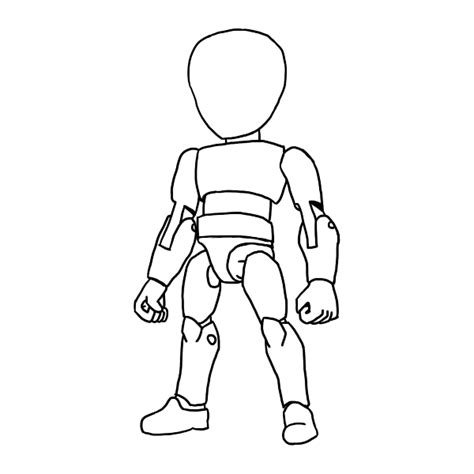 Printable Paper Action Figure Template For Kids